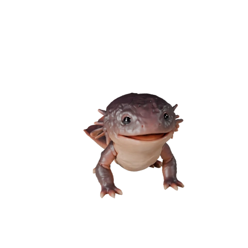 Axolotl 3D Modell für Blender - PBR Asset mit Texturen | PBR
