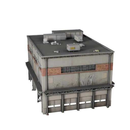 Edificio de Centro de Datos de Alto Poligonaje 3D para Archviz