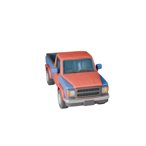 Camioneta de Caricatura 3D - Activo Estilizado para Juegos