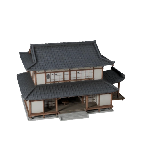 Modelo 3D de Casa Japonesa para Unreal - Ativo em Tempo Real