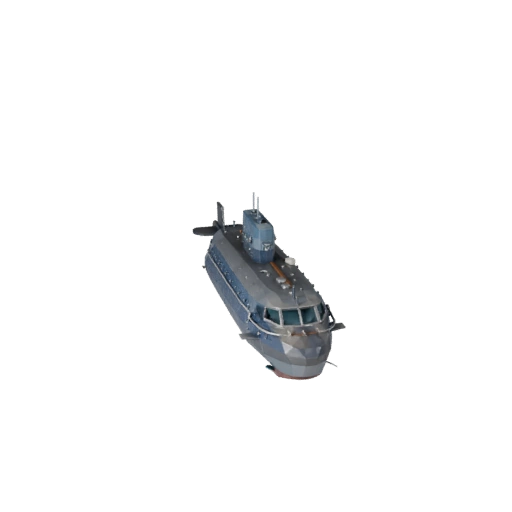 Low Poly Submarine 3D Model for Unity & Unreal PBR Asset