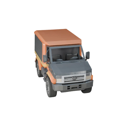 Modèle 3D de dépanneuse low poly pour Unity & Unreal PBR Asset