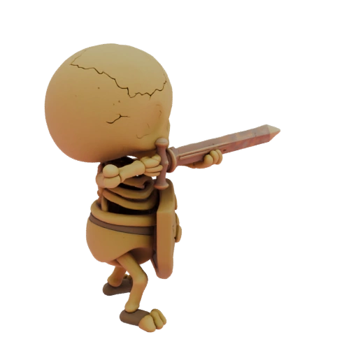 Fantasy Skeleton Archer Miniature STL - Aiming