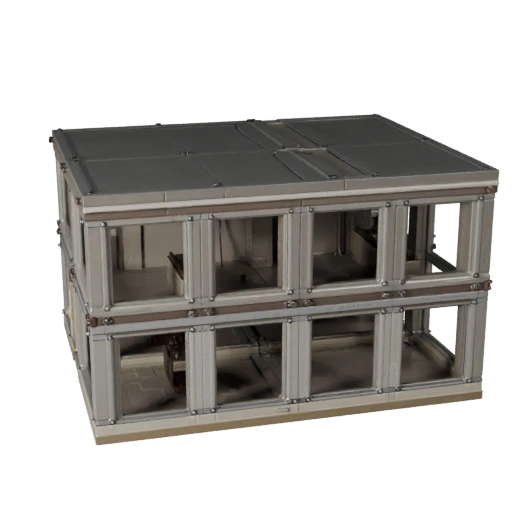 Printable Modular Storefront Kit STL 3D Model - Scale Asset