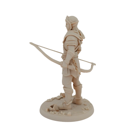 Fantasy Elf Ranger Miniature STL
