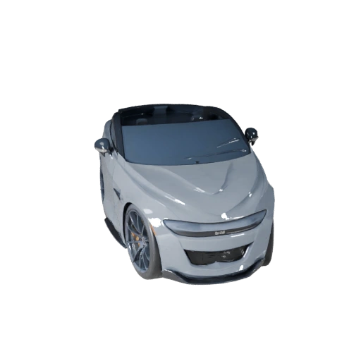 Modelo 3D de Carro Esportivo de Alto Poligonagem para Renderizações de Estúdio - PBR