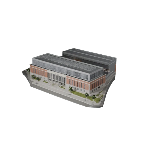 Modelo 3D de Centro de Exposiciones para Unity - Activo de Juego para Arquitectura