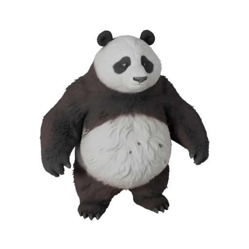 Panda 3D Model for Blender - PBR Asset with Textures | Royalty-Free