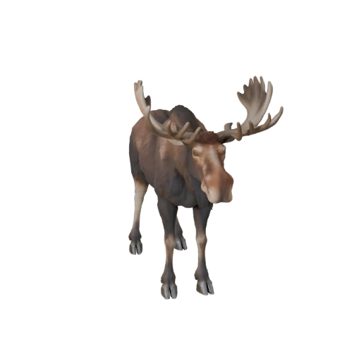 Moose 3D Model for Blender - PBR Asset with Textures | Royalty-Free