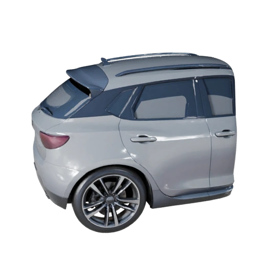 City Car 3D Model for Blender & Games - PBR Asset
