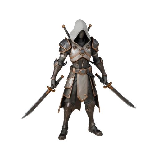 Modèle de personnage Cyberpunk Rogue - Monté
