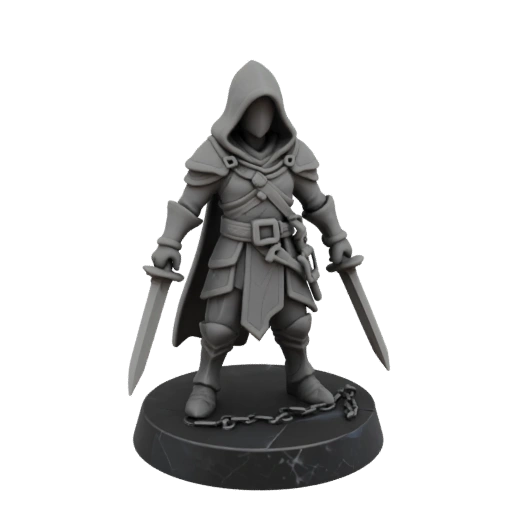 Rogue Vétéran de Fantasy STL