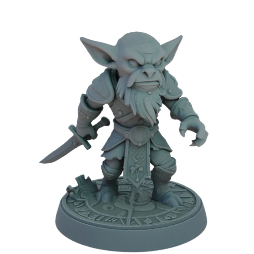 Miniature STL de Gobelin Archer de Fantasy - Pose Griffe