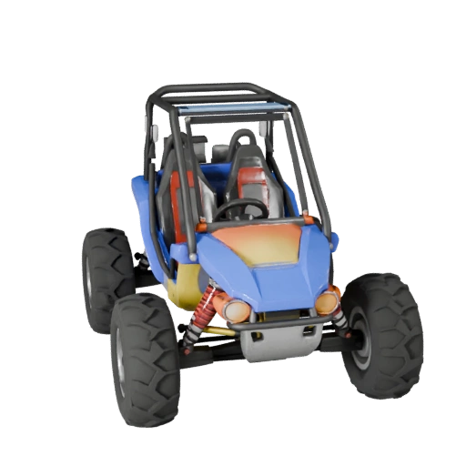Off Road Buggy 3D Model for Unity - Low Poly Game Asset