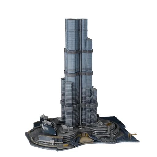 Printable Burj Khalifa STL 3D Model - Printable Scale Asset