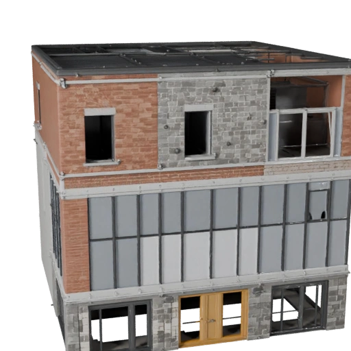 City Block Kit 3D Model - Realistic Archviz Asset forArch
