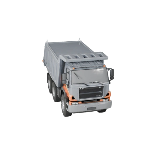 Modelo 3D de Caminhão Basculante Pronto para Jogo para Ativo PBR de Uso em Tempo Real (Legacy)