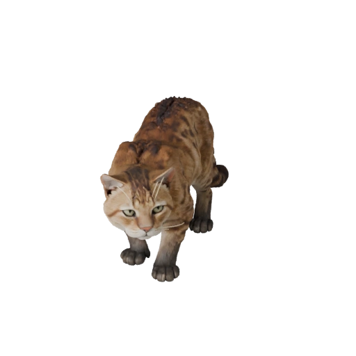 Modèle 3D de Chat Savannah pour Unity - Asset Prêt pour le Jeu, FBX | PBR