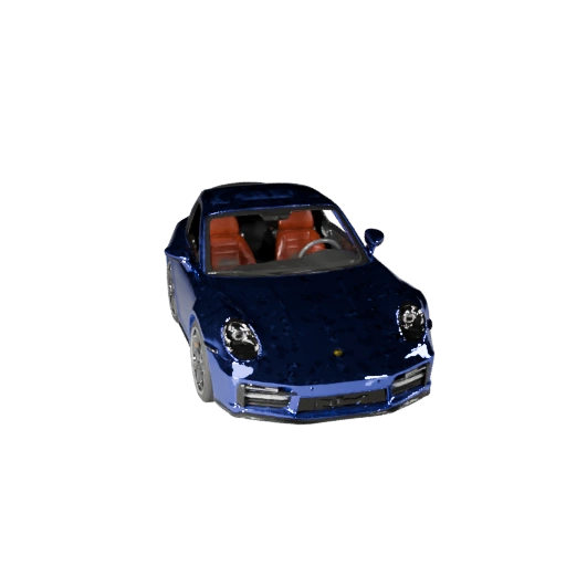 Voiture de sport inspirée de porsche low poly 3D pour Unity