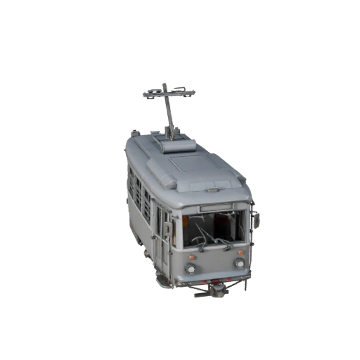 Modèle 3D de Tramway prêt pour le jeu pour une utilisation en temps réel, actif PBR