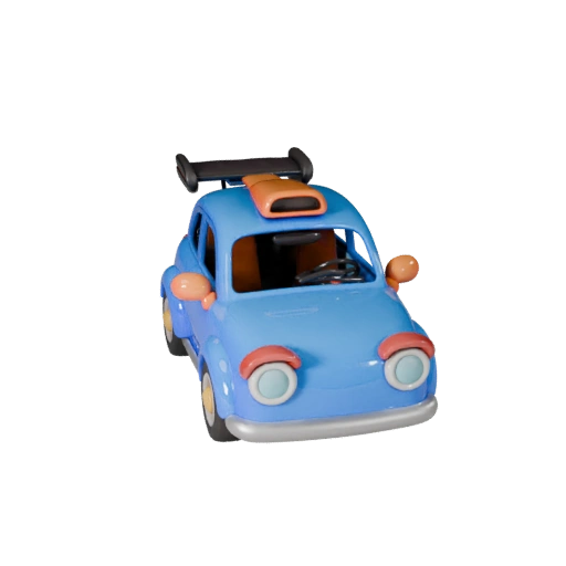 Modèle 3D de Voiture Concept Dessin Animé pour Jeux Stylisés Actif PBR (Legacy)