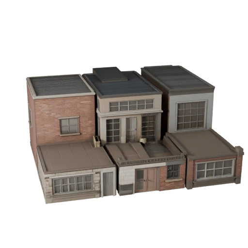 Modular Storefront Kit 3D Model for Unity - Game Asset