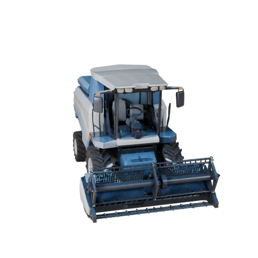 Low Poly Combine Harvester 3D Model for Unity & Unreal