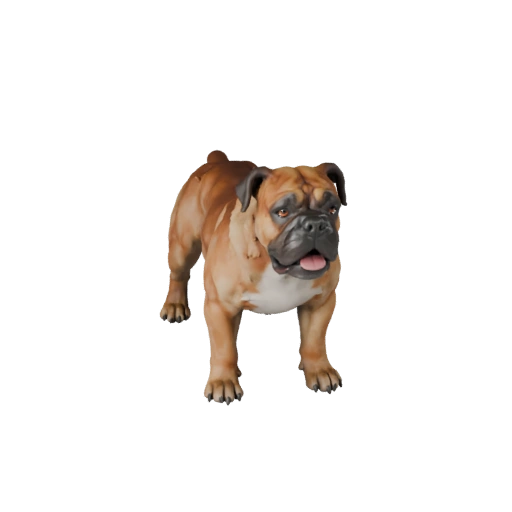 Modelo 3D de Perro Bulldog para Blender - Asset PBR con Texturas