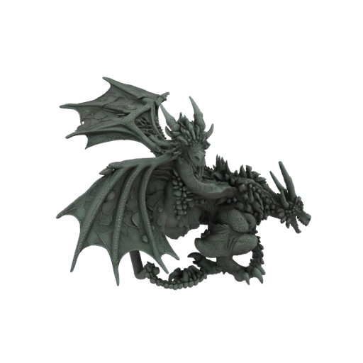 Miniatura STL de Dragón Infernal Fantasía Jefe