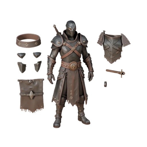 Realistic Assault Mage Character Model - Rigged