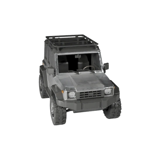 Low Poly Compact Suv 3D Model for Unity & Unreal Games