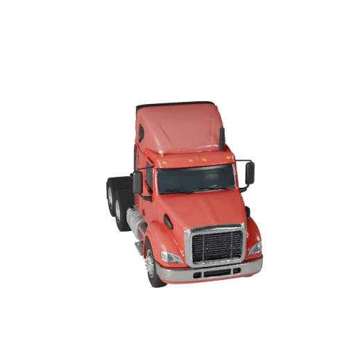 Semi Truck 3D Model for Blender & Games - Realistic PBR (Legacy)