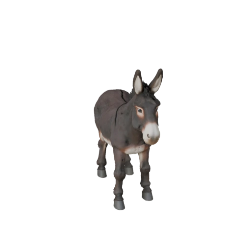 High Poly Donkey 3D Model - Detailed STL Asset for Printing