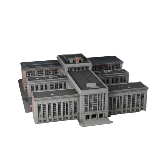 Museum Building 3D Model for Unreal - Realtime Asset