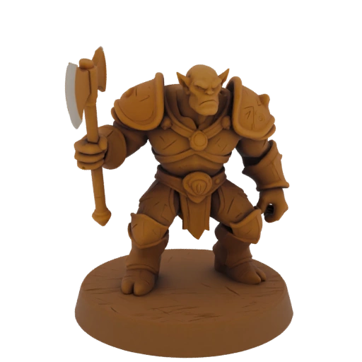 Dunkle Fantasie Ork Bogenschütze Miniatur STL