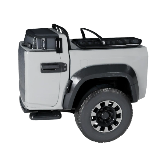 Camionnette Haute Poly 3D pour Rendu Studio