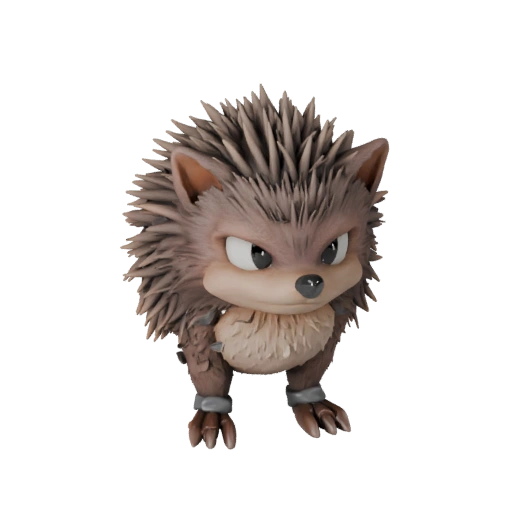 Modèle 3D Hérisson Haute Poly - Atout STL Détaillé pour Impression
