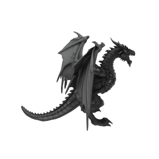 Miniatura STL de Dragão Chefe Caveira Fantasia