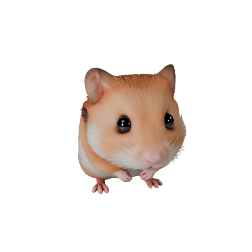 Modèle 3D de Hamster Réaliste - Asset PBR Riggué pour Jeux | PBR