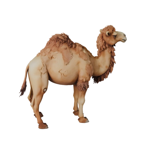 Modelo 3D de Dromedário de Alto Poligonagem - Asset STL Detalhado para Impressão