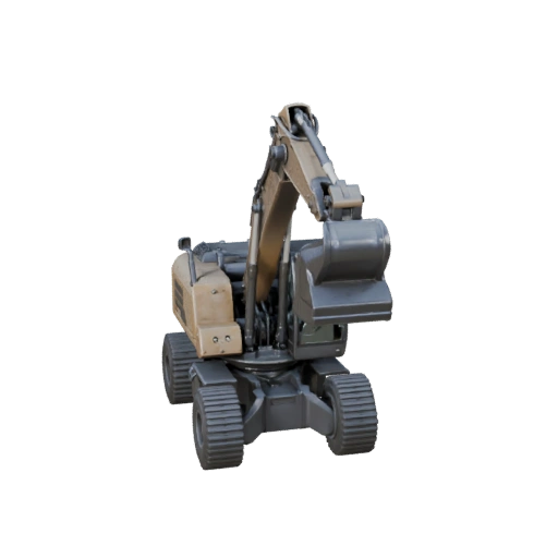 Telehandler 3D Model - Game Ready PBR Transport Asset