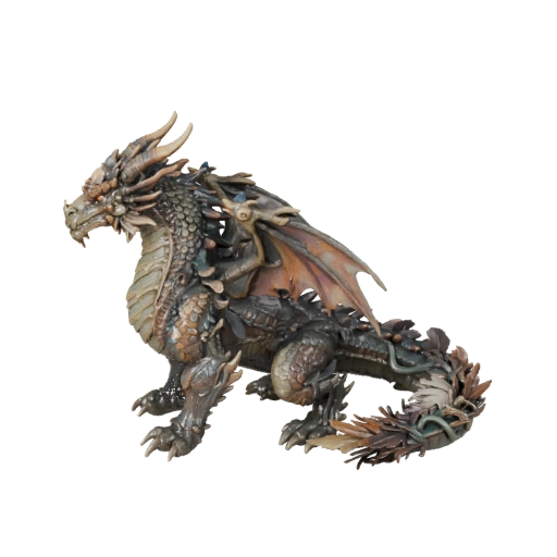 Dragon de forêt 3D Model pour Blender - Asset PBR avec Textures