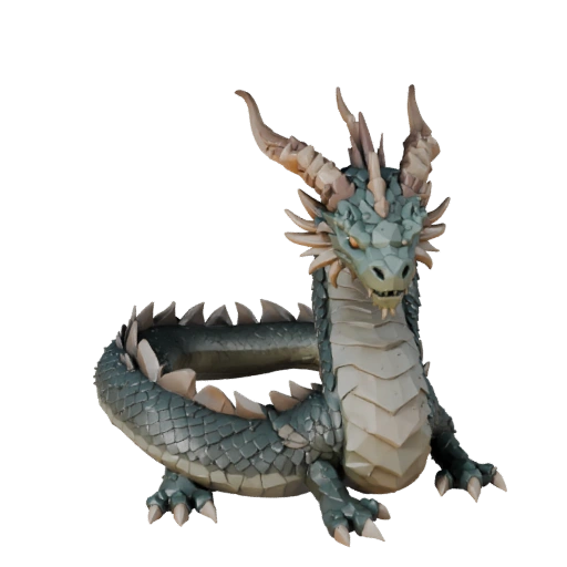 Modelo 3D de Serpiente Marina Low Poly - Asset de Juego para Unity con FBX | PBR