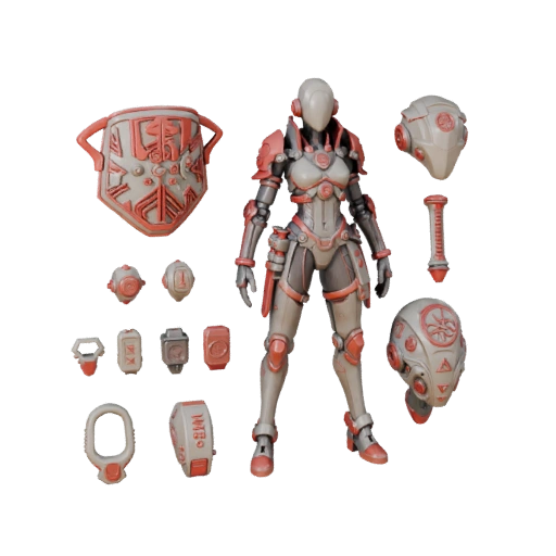 Cyberpunk Assault Bard Character Model - Rigged