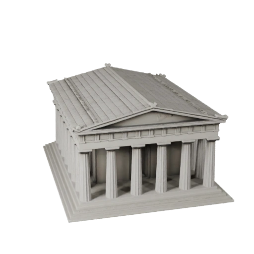 Parthenon 3D Model for Blender - Render Asset for Architecture