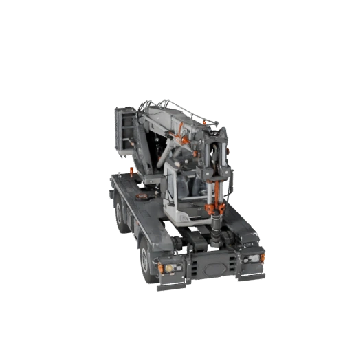 Crane Truck 3D Model for Blender - Render Ready Asset