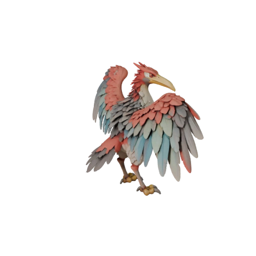 High Poly Crane 3D Model - Detailed STL Asset for Printing