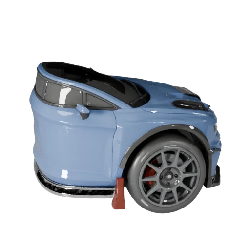 Rennwagen 3D-Modell für Blender & Spiele - PBR-Asset