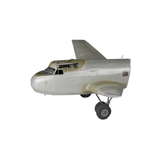Modello 3D High Poly Aereo da Carico della Seconda Guerra Mondiale per Rendering in Studio