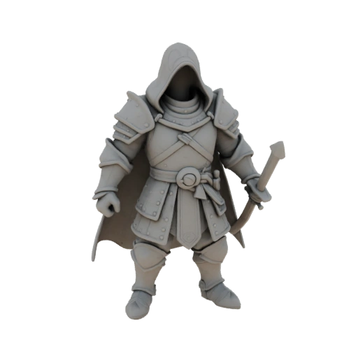 Medieval Dwarf Rogue Miniature STL - Casting